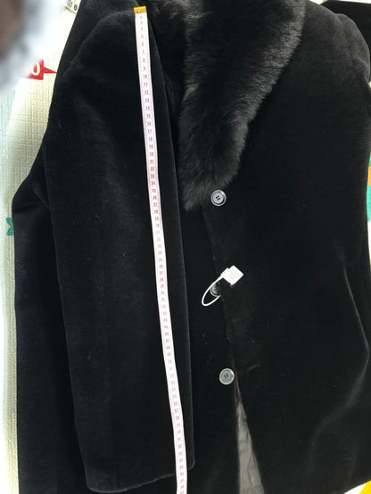 6XL Winter Jacket for Men Sheep Shearling Down Coat Men's Large Fur Collar Midi Long 100% Wool Real Fur Coats and Jackets FCY