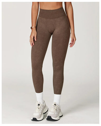 Custom LOGO Women's Seamless Sandblasting Yoga Pants High Waist Hip Lift Tight Running Sports Fitness Yoga Pants