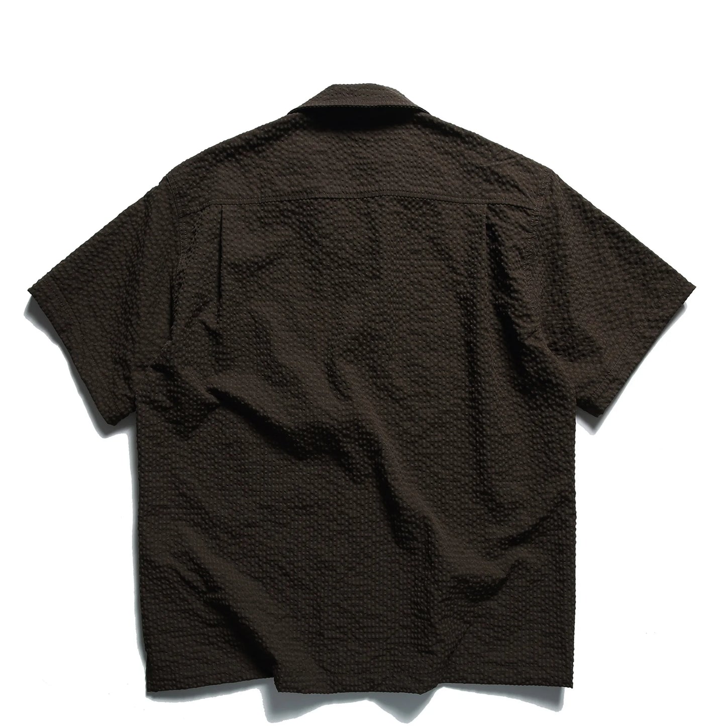 Summer Japanese Retro Amekaji Cuban Collar Short Sleeved Shirt for Men and Women Loose Foam Gauze Workwear Shirt Trend TEE