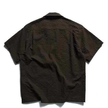 Summer Japanese Retro Amekaji Cuban Collar Short Sleeved Shirt for Men and Women Loose Foam Gauze Workwear Shirt Trend TEE
