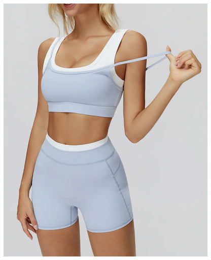 SWELTERING Women's Yoga Bra Breathable Fitness Vest Anti-Sweat Sports Underwear Female Gym Workout Crop Top Running Push Up Bra