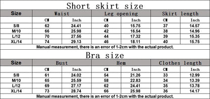 Fitness Yoga Set Women Tracksuit Gym Clothes Sports Bra 2 Piece Workout Sets Outfit Yoga Short Skirt Quick Drying Sportswear