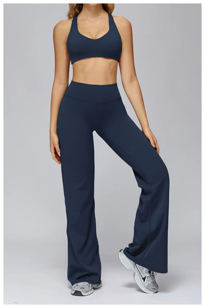 Yoga Set 2/3PCS Women Clothes Sports Outfits Fitness Tracksuit Yoga Suits Gym Legging Workout Long Sleeved Female Bra Sportswear