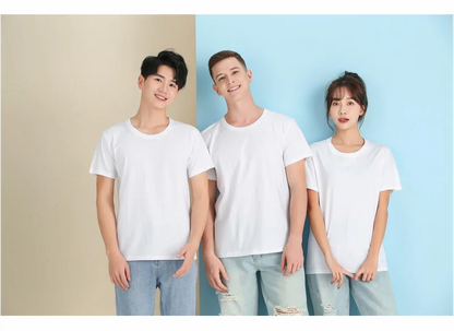 T-shirt Custom Men's And Women's Casual Tops With Printing Logo 100% Cotton Round Neck Short Sleeve T-shirt Embroidery Design