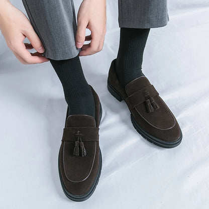 Hot Selling Soft Soled Comfortable Loafers Europe America Massage Soles Men's Commuting Work Shoes Party Men's Formal Shoes
