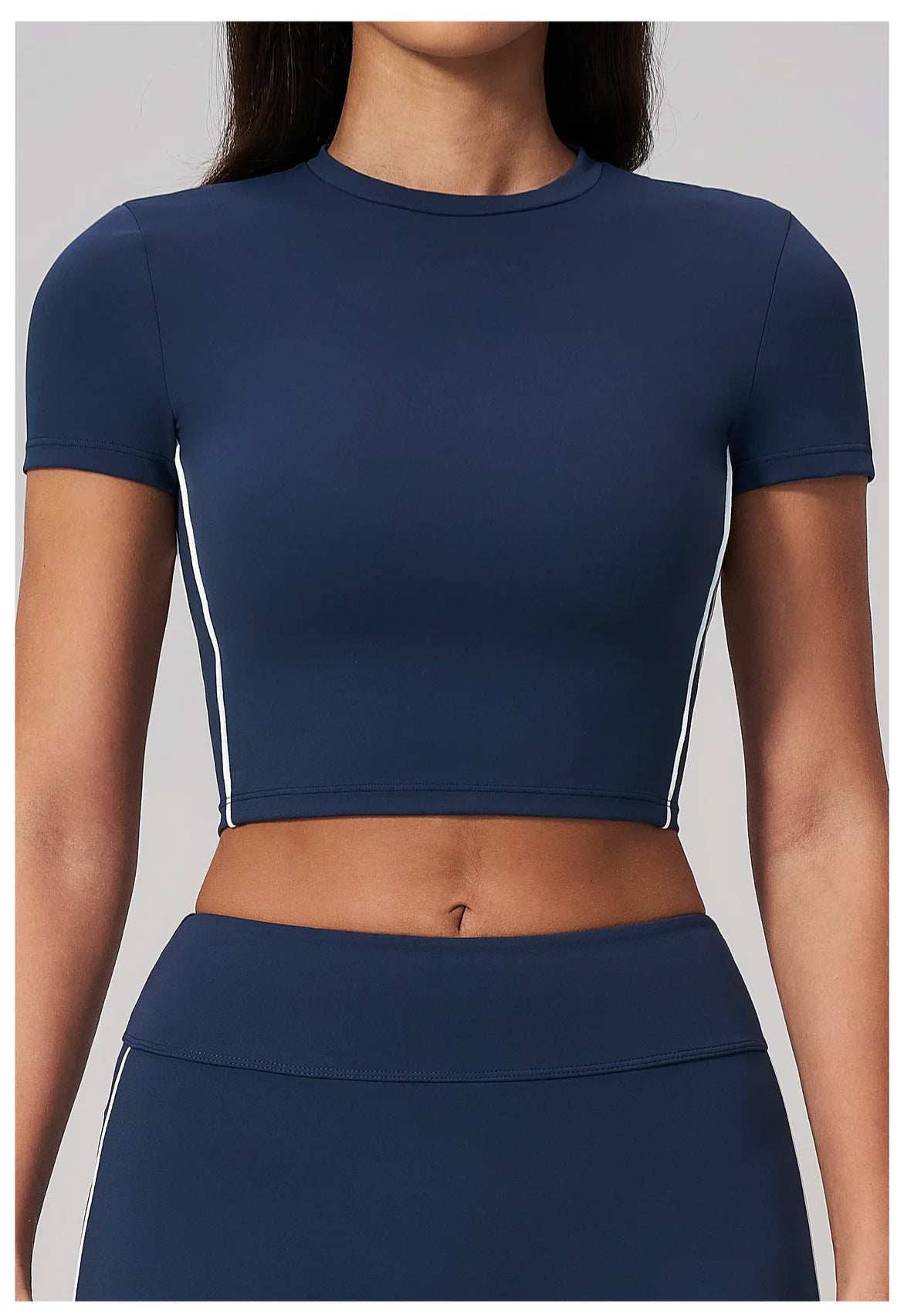 Sexy Women's Yoga Short Sleeve Fitness Sports T-Shirts Gym Clothes Push Up Running Tight Femme Yoga Workout Shirts Active Wear