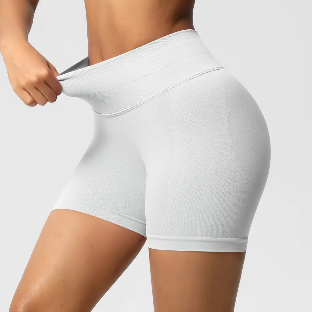 Custom LOGO women's  28-color XS-2XL seamless fitness yoga shorts high waist hip lift sports tight quick-drying shorts