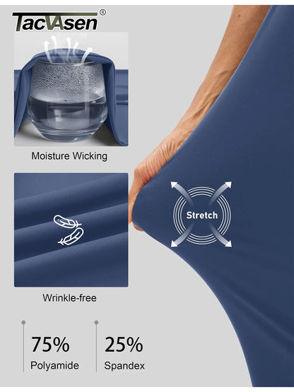 TACVASEN UPF 50+ Golf Pants Women's Lightweight Quick Dry Stretch Pants High Waisted Work Athletic Casual Pants 5 Pockets
