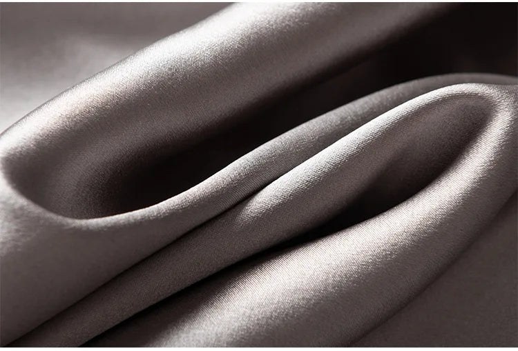 SuyaDream Silk Skirt for Woman 93%Silk 7%Spandex Solid A-line 2025 Spring Summer Chic Mid Skirts