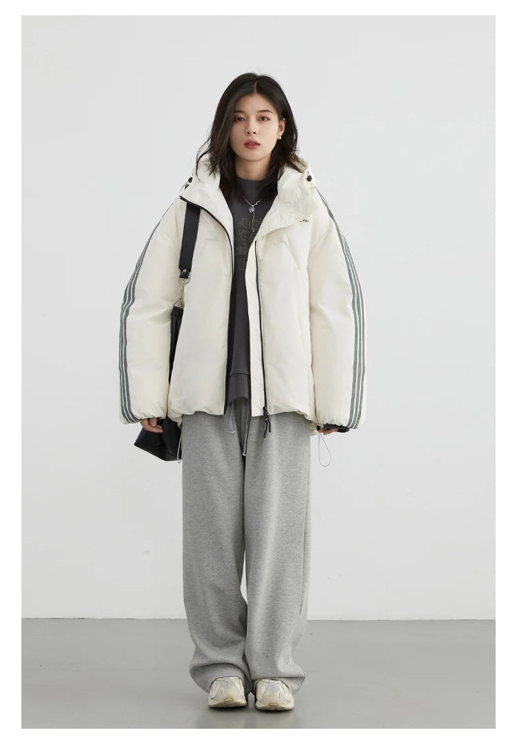 CHIC VEN Women's Pant Streetwear Solid Loose New Drawstring Sports Casual Trousers High Waisted Pants Autumn Winter 2025