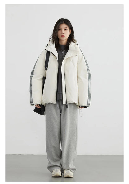 CHIC VEN Women's Pant Streetwear Solid Loose New Drawstring Sports Casual Trousers High Waisted Pants Autumn Winter 2025