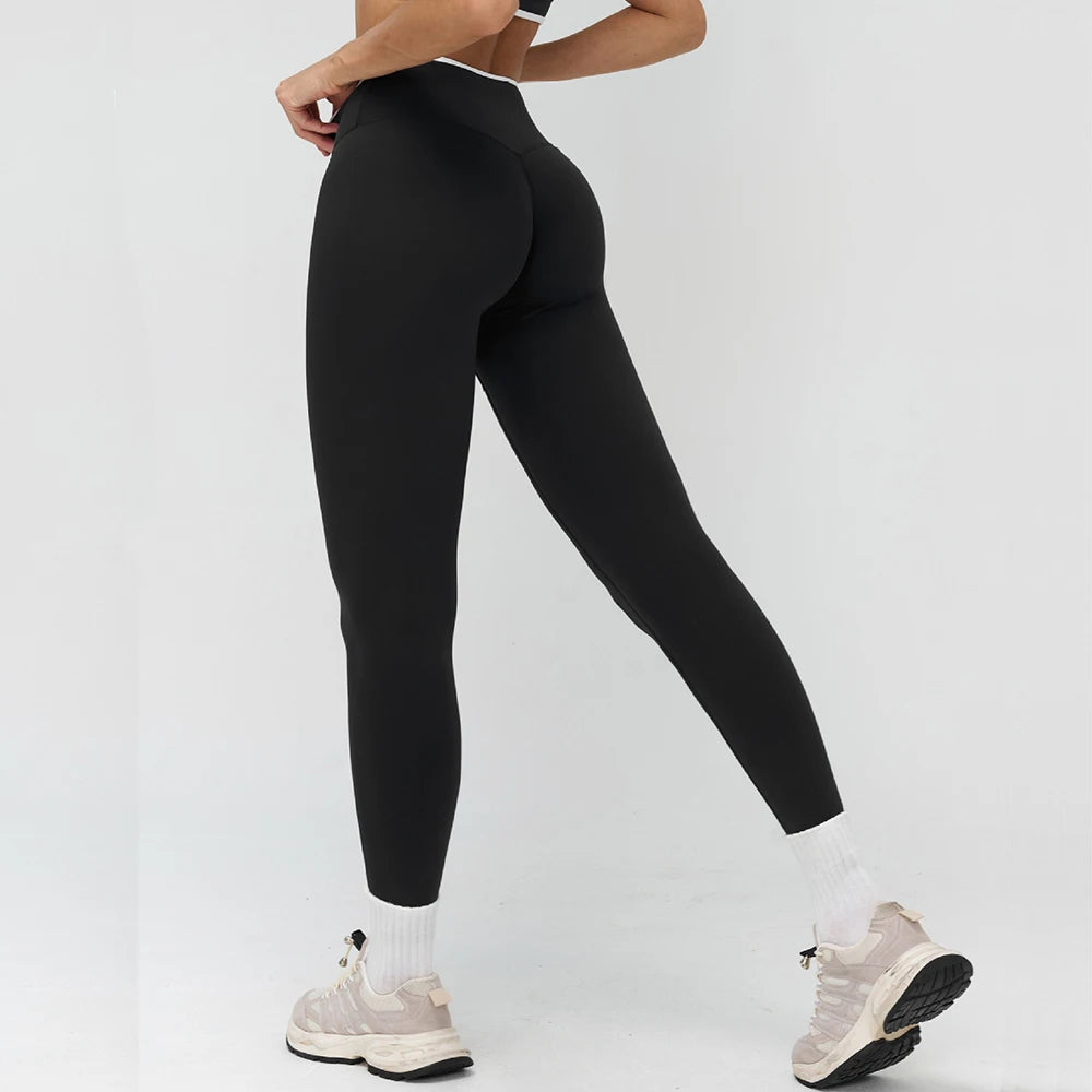 Women High Waist Workout Gym Leggings Yoga Trousers Breathable Sports Pants Female Running Cycling Tights Fitness Yoga Pants