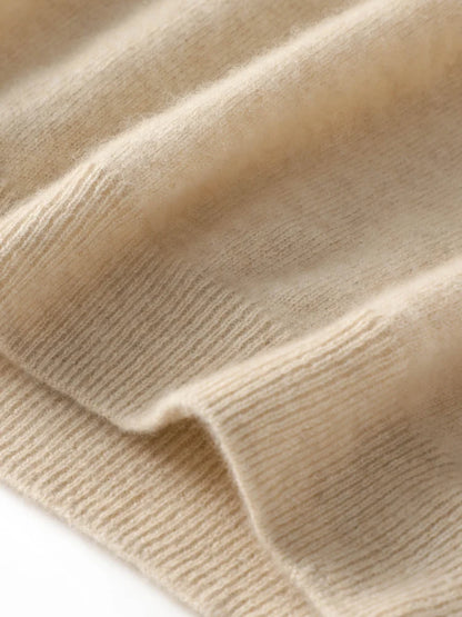 Women 100% Merino Wool Sleeveless Pullovers Turtleneck Sweater Waistcoat Wool Knitwear Spring Autumn Winter Fashion Vest Tops