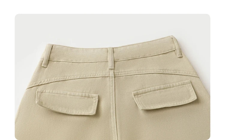 CHIC VEN Women Jeans Solid Loose Casual New Split Wide Leg Denim Pant Workwear Female Trousers Spring Autumn 2025