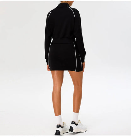 New Yoga Skirt Women's Summer High Waist Pocket Skirt Sports Skirt Running Training Quick drying Tennis Skirt