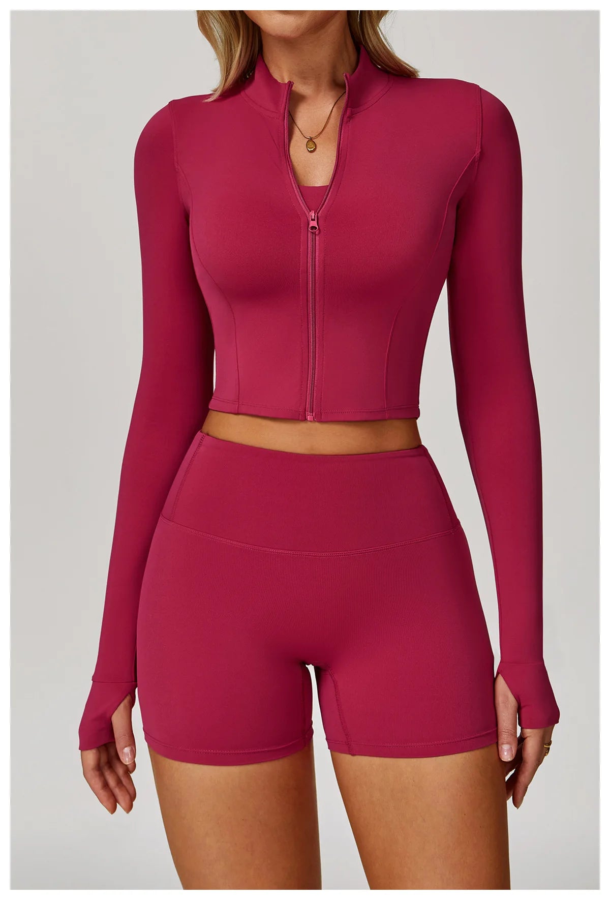 3PCS Yoga Set Gym Clothes 2 PCS Sportswear Women Yoga Suits Fitness Set women's Tracksuits Sports Jacket Long Sleeve Gym Legging