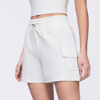Women Shorts Pocket Sports Shorts For Women Cycling Jogging Fitness High Waist Push Up Gym Workout Shorts Women Yoga Clothing