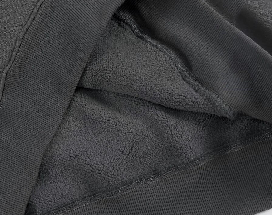 500GSM Tracksuit DIY Custom Your Brand LOGO Heavy Weight New Autumn Winter Casual Thick Cotton Men's Top Solid Color Hoodies