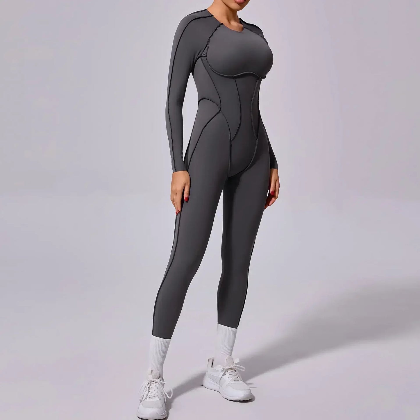 Seamless Yoga Jumpsuits Sports Fitness Splicing Hip-lifting One-Piece Hollow-out Beauty Back Gym Workout Bodysuits for Women