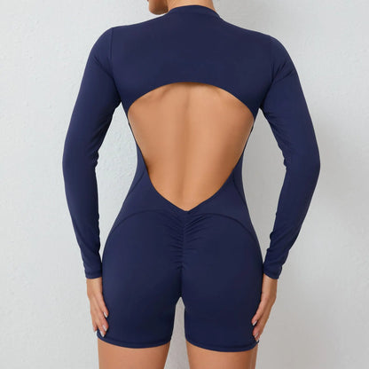Yoga Jumpsuit Long Sleeved Sports Wear Gym Fitness Jumpsuit Sports Bodysuits Women Set Dance Running Workout Clothes Yoga Suit