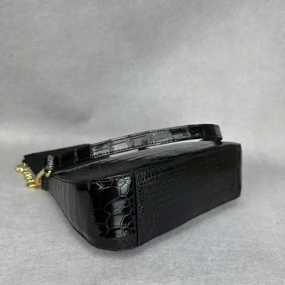 Authentic crocodile leather women's armpit bag genuine crocodile leather women's handbag fashion shoulder bag wallet
