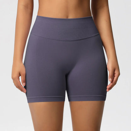 Custom LOGO women's  28-color XS-2XL seamless fitness yoga shorts high waist hip lift sports tight quick-drying shorts