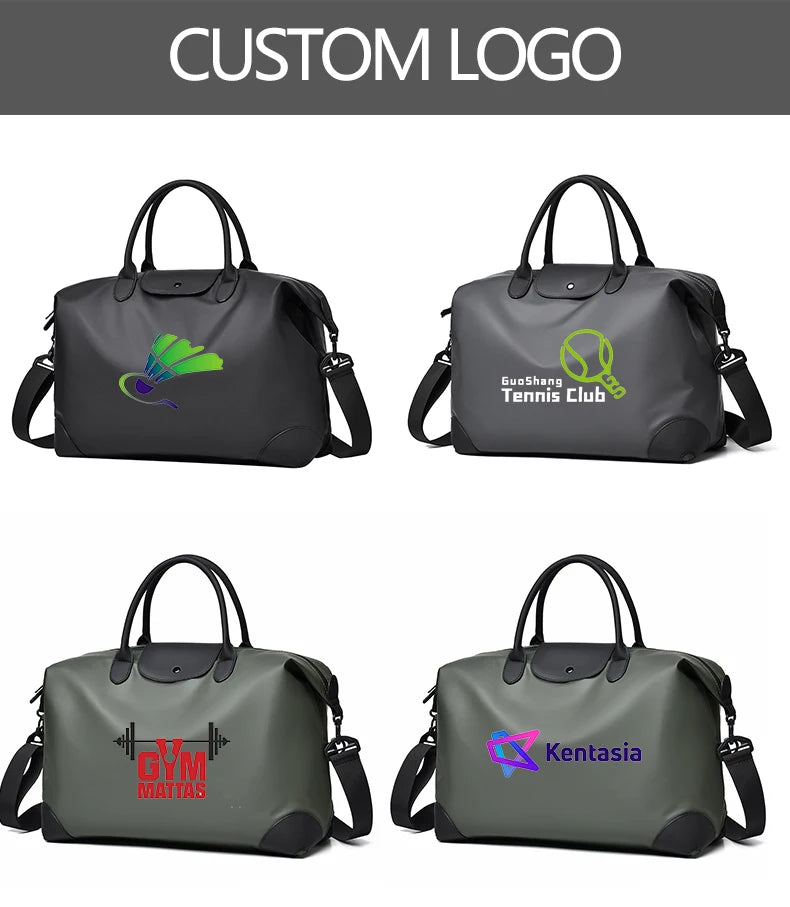 Customized Travel Bag Logo Luggage Bag Handheld Lightweight Men's Business Travel Storage Bag Yoga Fitness Bag Printed Name