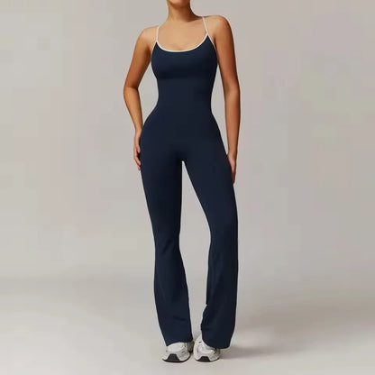One-Piece Back V-Neck Sexy Suit Gym Set Women Training Suit Sportswear Women Sports Suit Fitness Rompers Stretch Training Suits