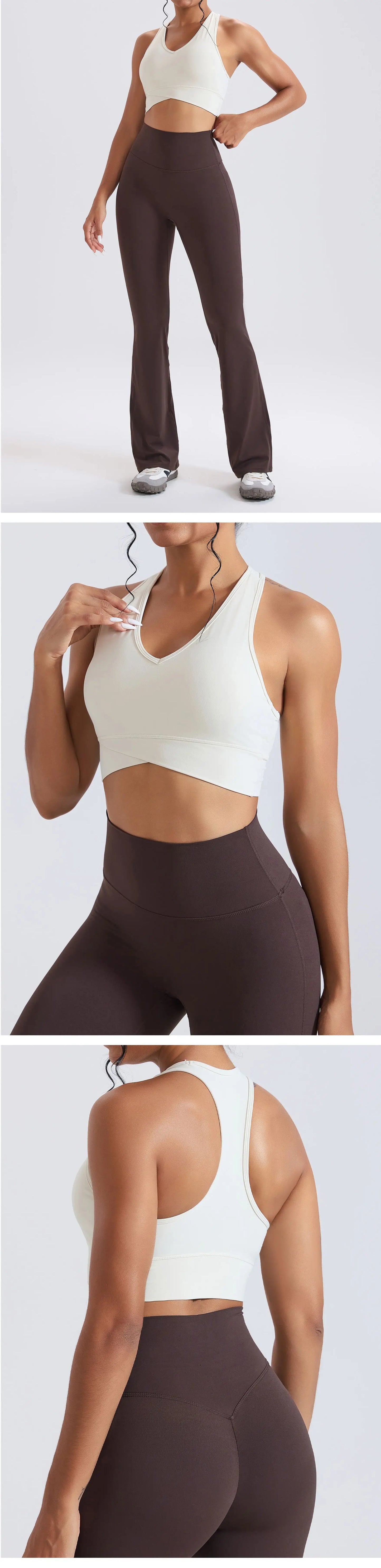 Women Yoga Bra Shockproof Gym Tank Top Sports Underwear Push-Up Workout Crop Top Female Fitness Yoga Vest Gym Training Bras