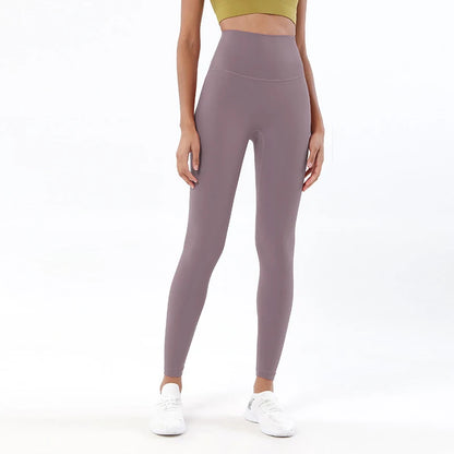 TRY TO BN New 46 Color Yoga Pants Sports Leggings Women Fitness Nylon High Waist Leggings Workout Trousers Training Gym Clothing
