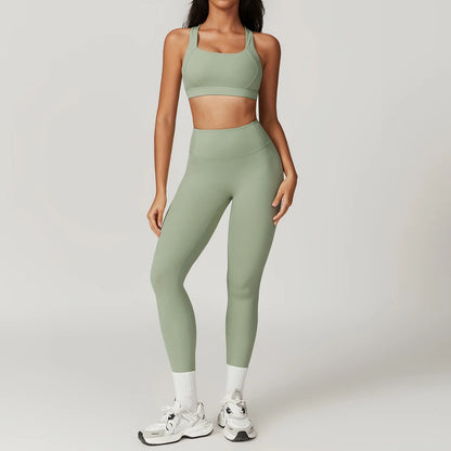 3PCS Yoga Set Gym Clothes 2 PCS Sportswear Women Yoga Suits Fitness Set women's Tracksuits Sports Jacket Long Sleeve Gym Legging