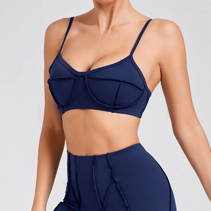 Sexy Yoga Shockproof Sports Bra Woman Quick Drying Gym Push Up Training Running Stretch Yoga Bra Top Design Bra Workout Crop Bra