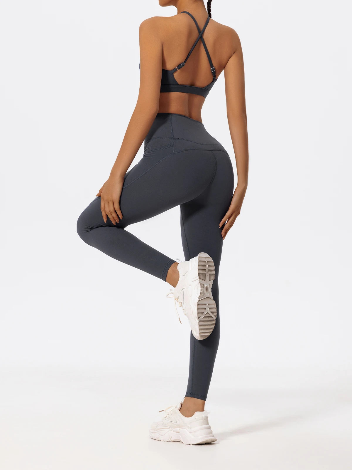 Hearuisavy Ultra-Soft Fabrics 2Pcs Sports Set Women Cross Workout Clothing Gym Suit High Waist Legging Quick Dry Yoga Clothes