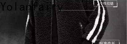YOLANFAIRY 100% Wool Mens Real Fur Coat Men Luxury Clothing Winter Jacket For Men High Quality Short Jacket куртка мужская 2024