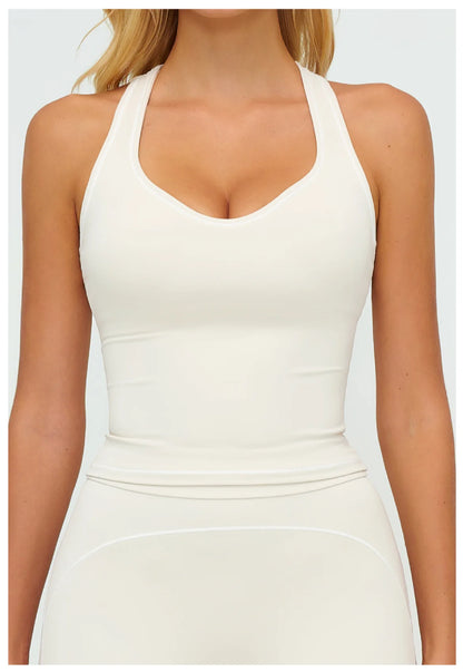 Sports Gym Fitness Vest with Chest Pad Women Color Contrast Shockproof Yoga Bras Female Workout Sports Underwear Yoga Clothes