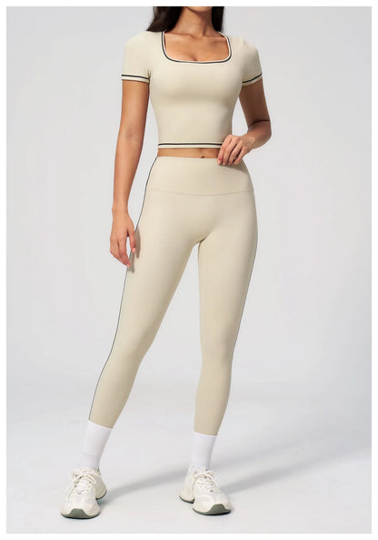 Yoga Shirts Women Sports T-Shirts Fitness Yoga Short Sleeve Gym Workout Top Running Active Shirts Female Push Up Sports T-shirts