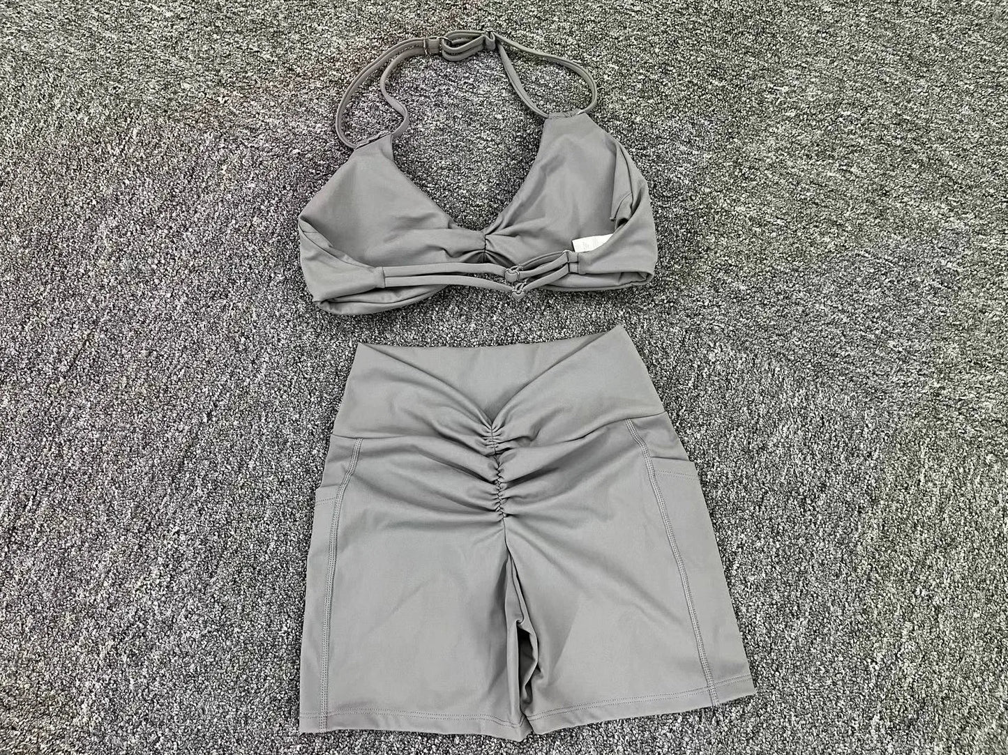Sexy wo-piece Shockproof Sports Suits Women Gym Set Women Tracksuit Running Quick-Dry Sports Vest Female Fitness Yoga Set
