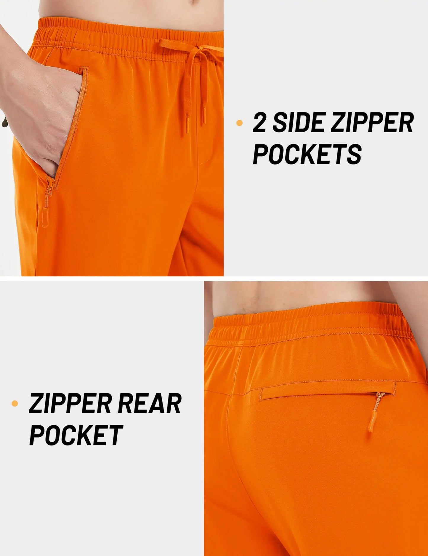 TACVASEN Summer Quick Dry Hiking Pants Mens Casual Zipper Pockets Sports Training Pants Outdoor Jogger Running Gym Work Trousers
