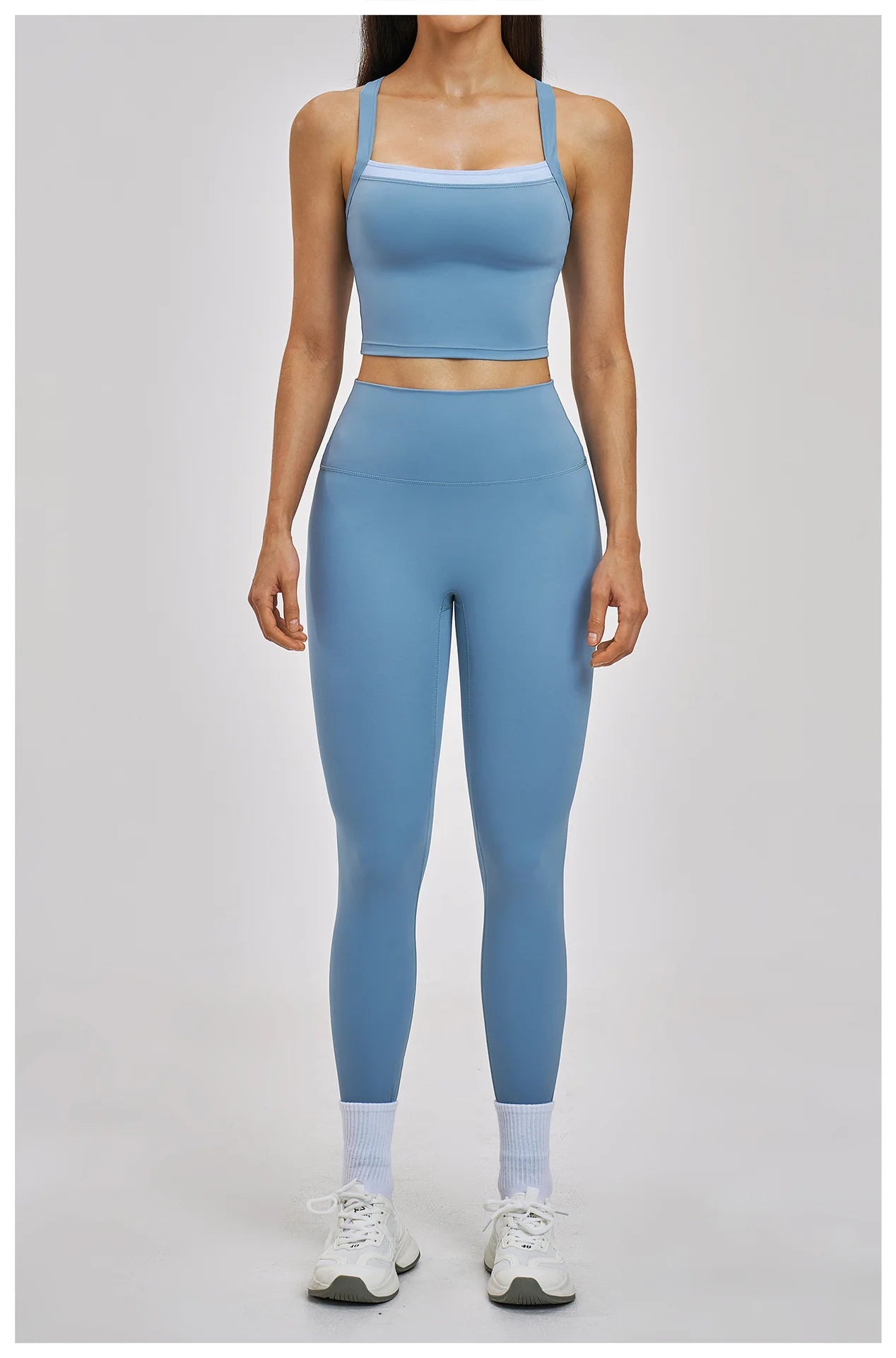 Women Gym Tracksuit Yoga Suit Sports Outfits High Waist Leggings Workout Clothes Female Fitness Running Suit Push Up Sportswear