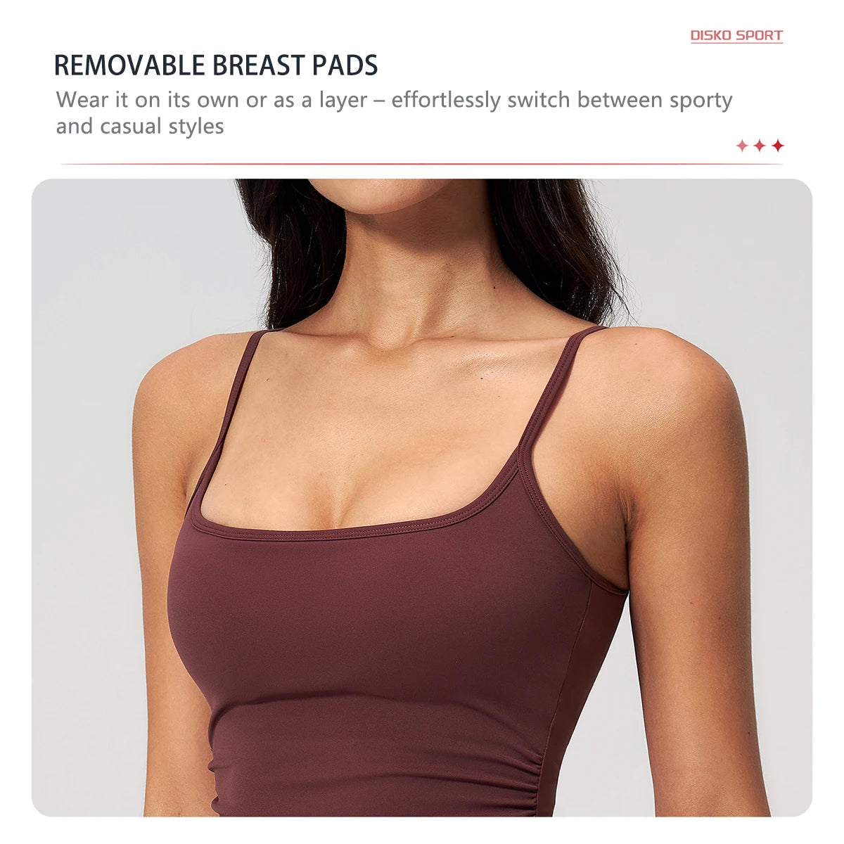 Hearuisavy Women Shockproof Sexy Yoga Tank Top Running Gym Vest Removable Breast Pads Fitness Quick Dry Sports Sleeveless Top