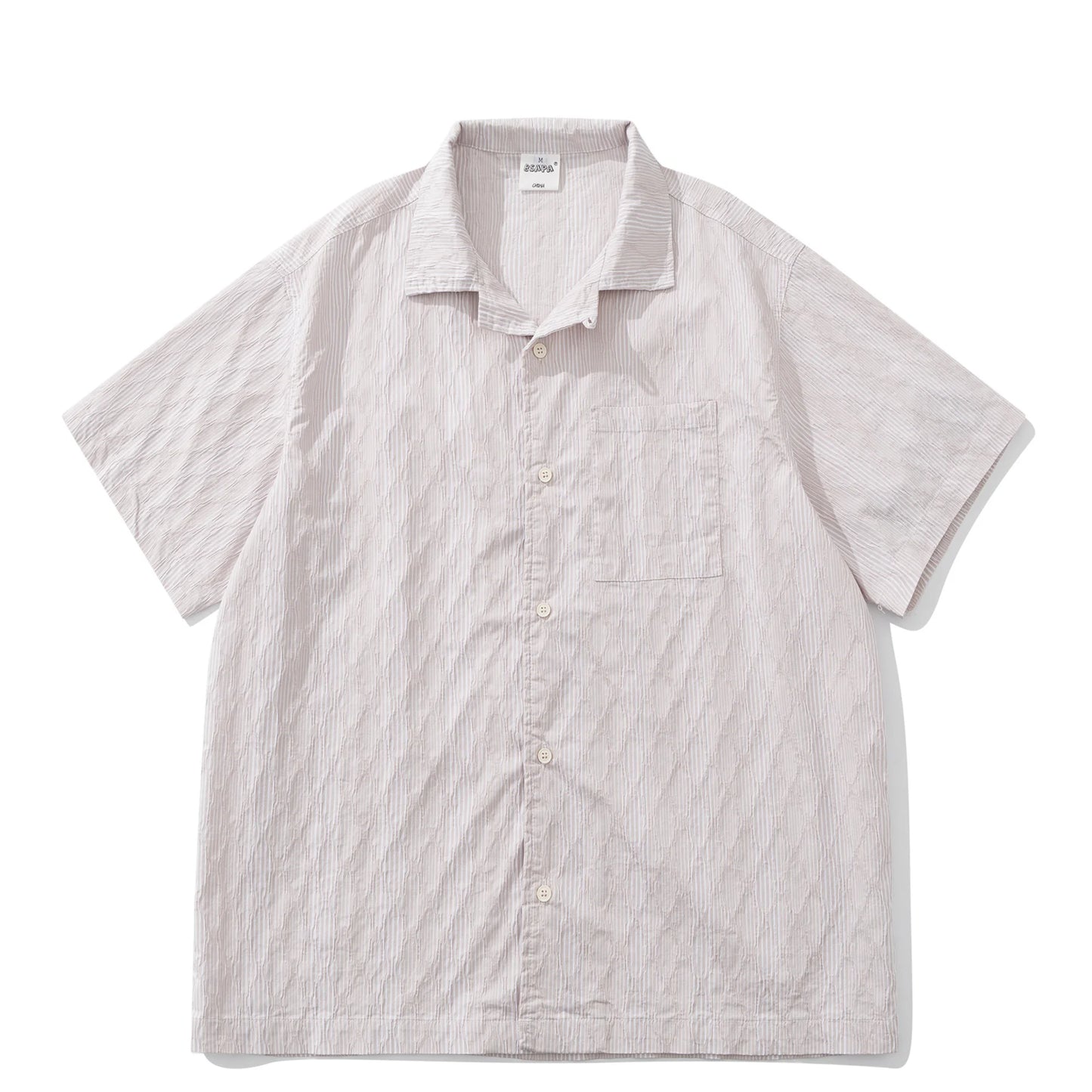 2026 Summer New Short Sleeved Shirts for Men and Women Loose Five Quarter Sleeved Workwear Shirts Outdoor Daily T-shirts