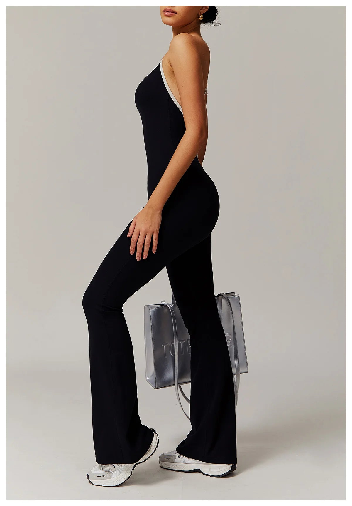 One-Piece Back V-Neck Sexy Suit Gym Set Women Training Suit Sportswear Women Sports Suit Fitness Rompers Stretch Training Suits