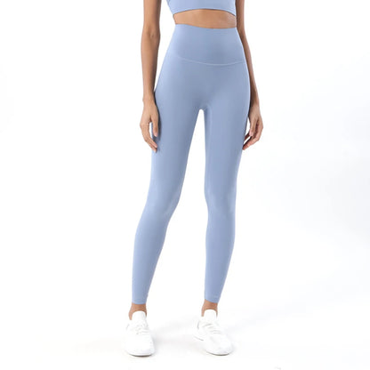 TRY TO BN New 46 Color Yoga Pants Sports Leggings Women Fitness Nylon High Waist Leggings Workout Trousers Training Gym Clothing