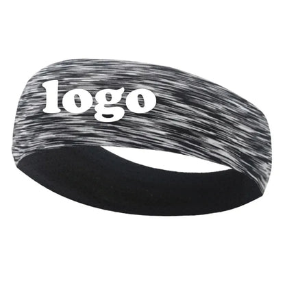 Custom Logo Sports Headband Double Breathable Anti-Perspirant Headband Yoga Running Fitness Elastic Perspirant Hood Kerchief