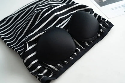 2026 Summer New Women's Tank Top Pajamas All Cotton with Chest Pads Tank Top with Stripe Sports Bottom Short Home Fur Ladies