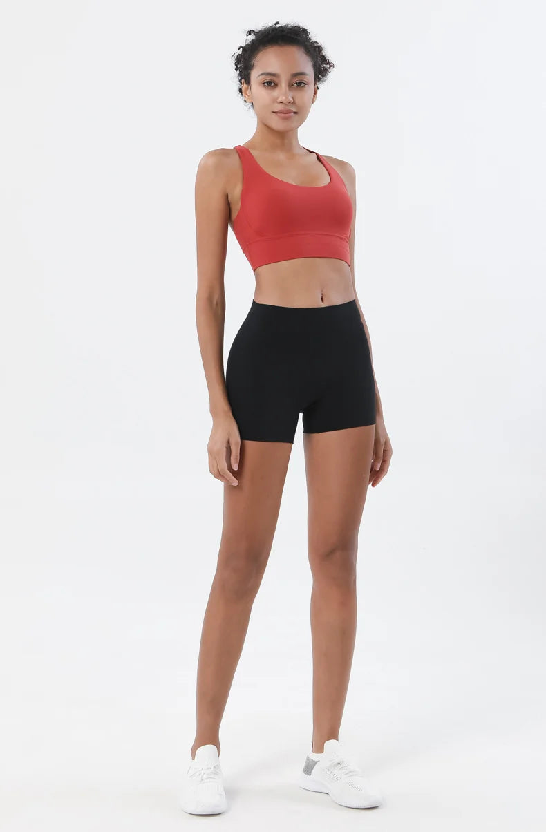 TRY TO BN Women High Waisted Gym Shorts Butt Lifting Breathable Biker Shorts Fitness Running Yoga Workout Cycling Sports Shorts