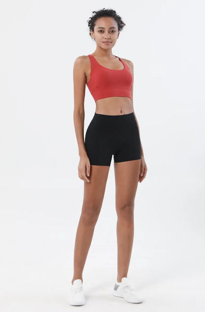 TRY TO BN Women High Waisted Gym Shorts Butt Lifting Breathable Biker Shorts Fitness Running Yoga Workout Cycling Sports Shorts
