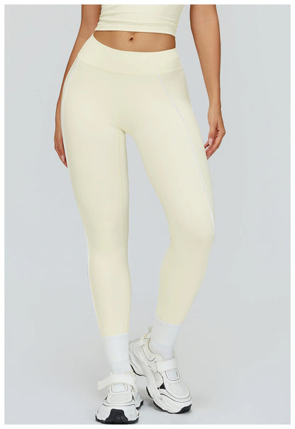 Women Yoga Leggings High Waist Gym Fitness Pants Stretch Sports Pants Female Push Up Workout Trousers Solid Color Tights Running
