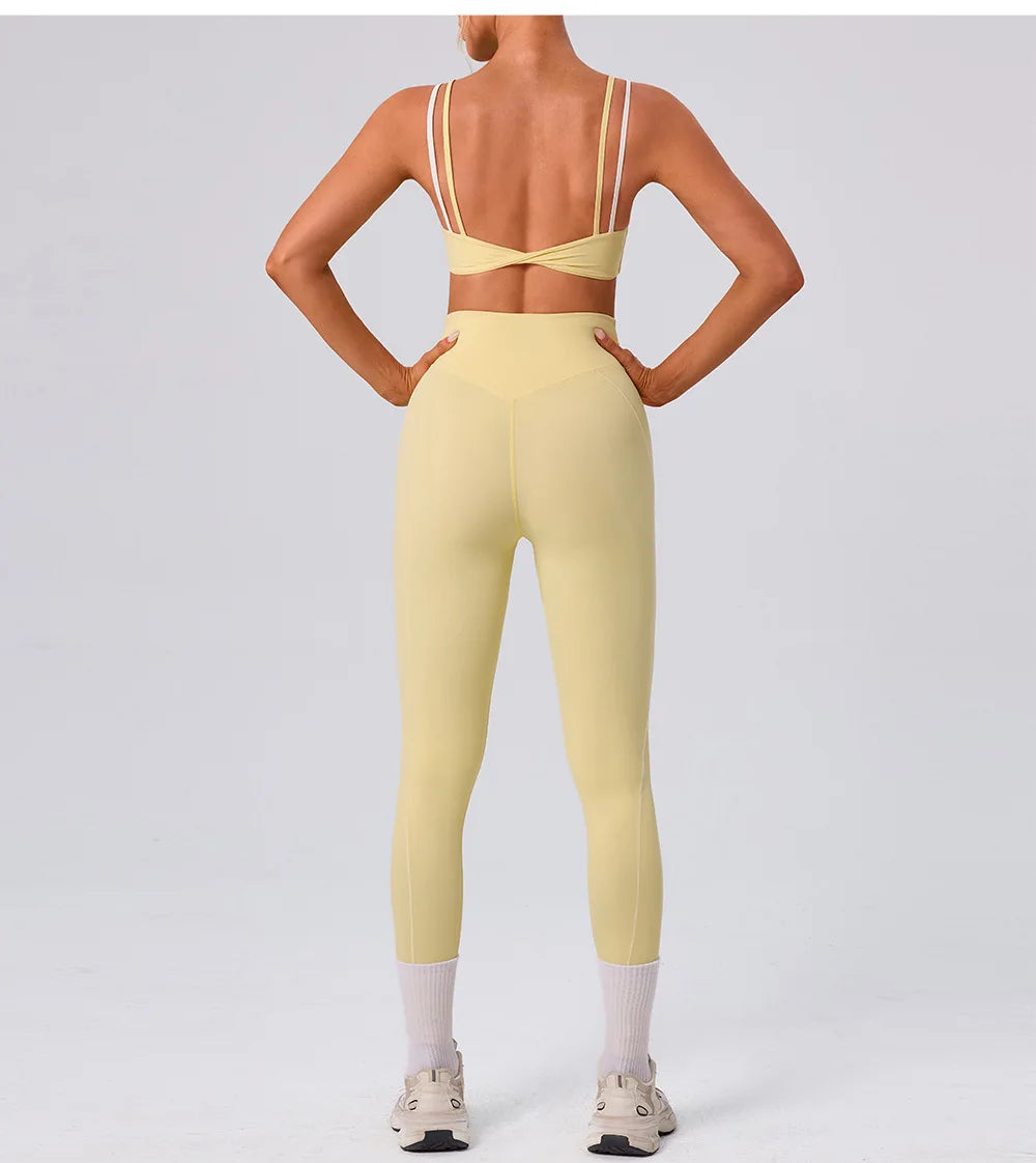 Yoga Bra Color Clashing Shockproof Sports Underwear Women Breathable Gym Fitness Top Female Yoga Workout Underwear Sports Top