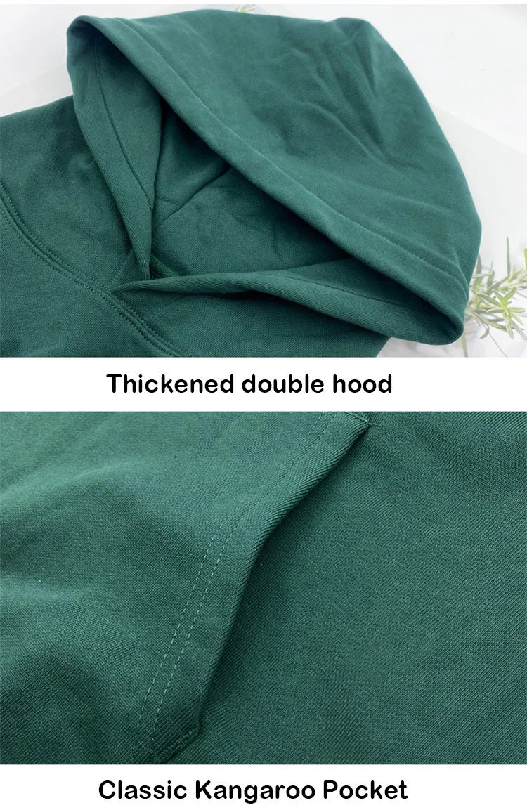 530GSM 100% Cotton French Terry High-end Heavy Weight New Fashion Pullover Winter Hoodies Pants Casual Thick Jogger Tracksuit